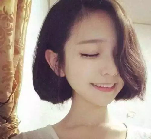 女子正面留刘海背面剪寸头